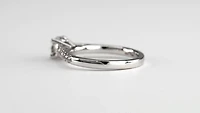Diamond Accented Engagement Ring 14K White Gold (1.00ct tw)