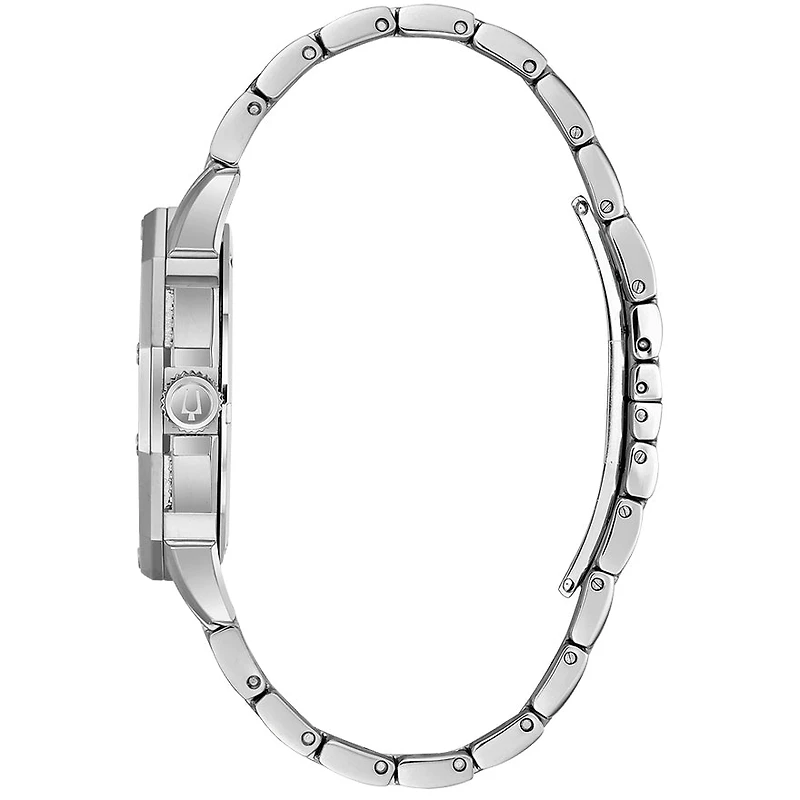 Bulova Men's Crystal Watch With Pave Set Dial | 96C134