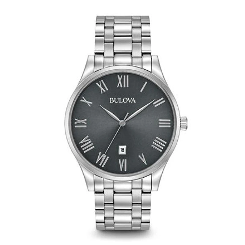 Bulova Men's Stainless Steel Bracelet Watch | 96B261