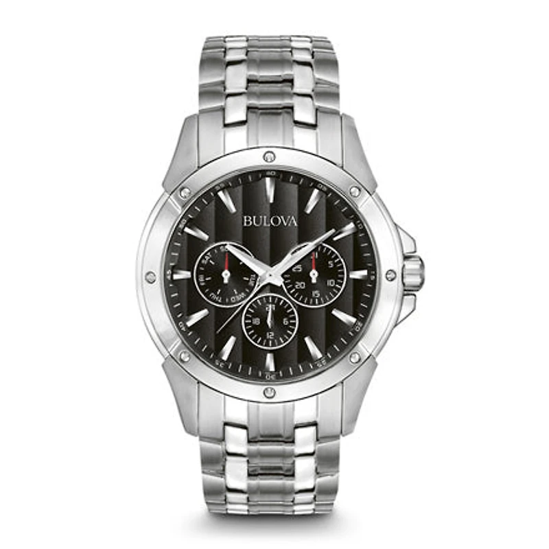 Bulova Men's Black Bracelet Watch | 96C107