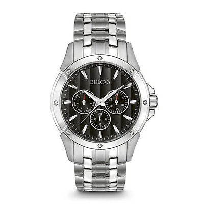 Bulova Men's Black Bracelet Watch | 96C107