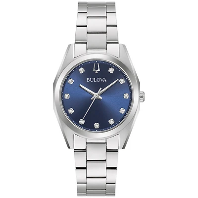 Bulova Surveyor Blue Dial Ladies Watch | 96P229