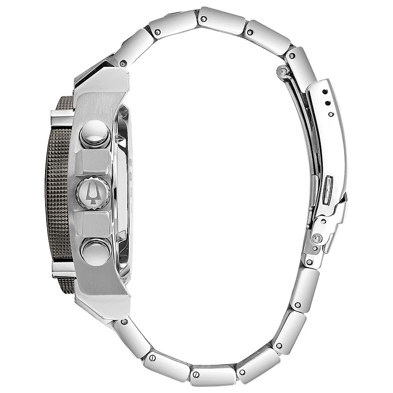 Bulova Men's Precisionist Chronograph Watch In Stainless Steel | 98B31