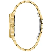 Bulova Men's Yellow Tone Crystal Watch | 98C126