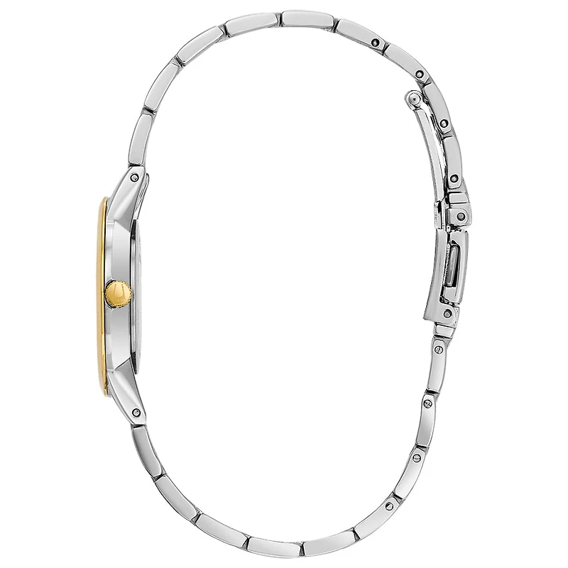 Bulova Women' Diamond Silver White Dial Bracelet Watch | 98P115