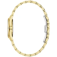 Bulova Crystal Yellow Gold Tone Ladies Watch | 98L306