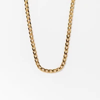 2.70mm Beveled Curb Chain in Italian 10K Yellow Gold (20”)