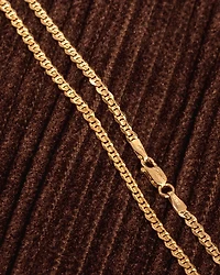 2.4mm Marine Link Chain in 10K Italian Yellow Gold (20”)