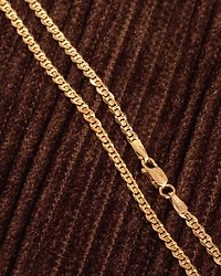 2.4mm Marine Link Chain in 10K Italian Yellow Gold (24”)