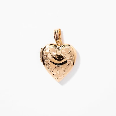 Heart Locket in 10K Yellow Gold