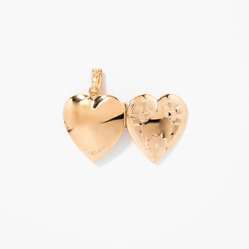 Heart Locket in 10K Yellow Gold