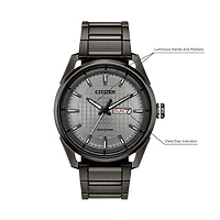 Citizen Drive Men's Eco-Drive Watch In Gray Ion Plated Stainless Steel