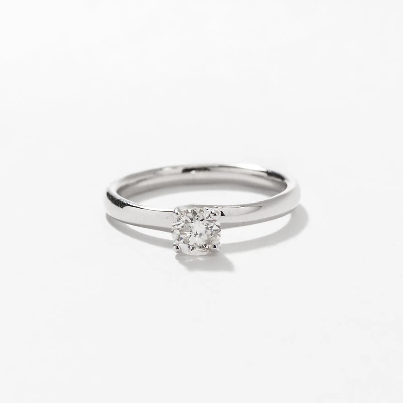 Diamond Solitaire Engagement Ring 14K White Gold (0.40 ct tw)
