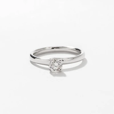 Diamond Solitaire Engagement Ring 14K White Gold (0.40 ct tw)