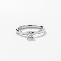 Diamond Solitaire Engagement Ring 14K White Gold (0.40 ct tw)