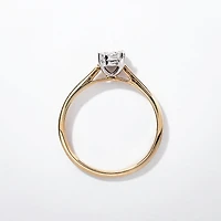 Diamond Promise Ring 10K Yellow and White Gold (0.05 ct tw)
