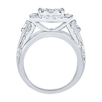 Diamond Statement Ring 10K White Gold (3.00ct tw)