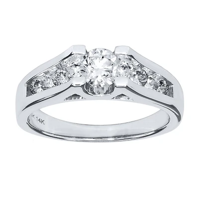 Diamond Engagement Ring 14K White Gold (1.00 ct tw)