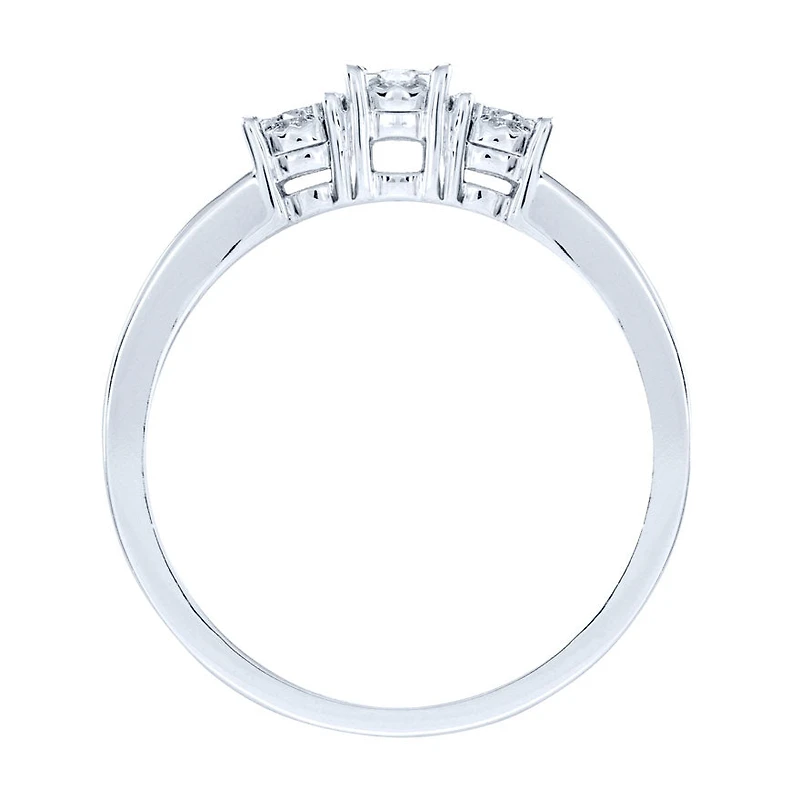 Diamond Anniversary Ring 10K White Gold (0.25ct tw)