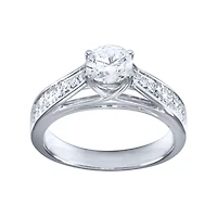 14K White Gold Diamond Engagement Ring (0.95 ct tw)