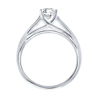 14K White Gold Diamond Engagement Ring (0.95 ct tw)