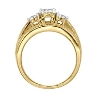 Diamond Dinner Ring 10K Yellow Gold (2.00 ct tw)