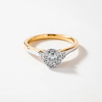 10K Yellow and White Gold Diamond Engagement Ring (0.50 ct tw)