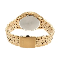 Citizen Men's Corso Eco-Drive Gold-Tone Black Dial Watch | BM7252-51E