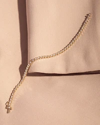 Diamond Bar Tennis Bracelet in 10K Yellow Gold (1.00ct tw)
