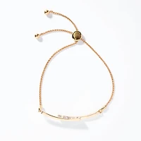 Diamond Bolo Bracelet in 10K Yellow and White Gold (0.20 ct tw)