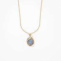 Triplet Opal Necklace in 10K Yellow Gold