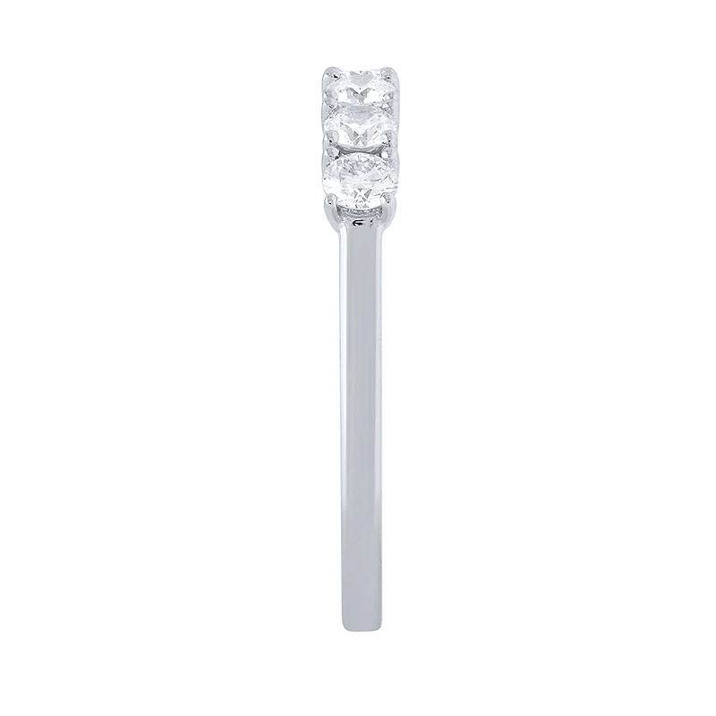 Claw Set Diamond Anniversary Ring 14K White Gold (0.75 ct tw)