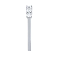 Claw Set Diamond Anniversary Ring 14K White Gold (0.75 ct tw)