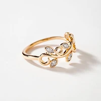 Vine Ring 10K Yellow Gold (0.10 ct tw)