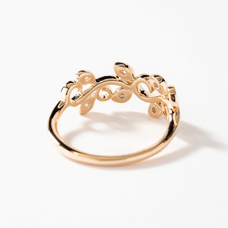 Vine Ring 10K Yellow Gold (0.10 ct tw)