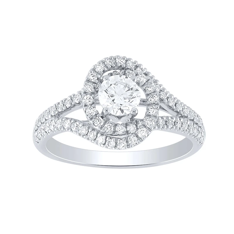 Diamond Engagement Ring 14K White Gold (1.00 ct tw)