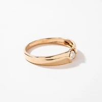 Gents Diamond Wedding Band 10K Yellow Gold (0.04 ct tw)