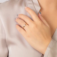 Ladies Diamond Wedding Band 10K Yellow Gold (0.03 ct tw)