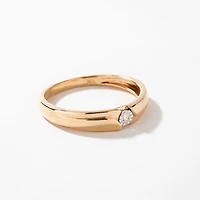 Ladies Diamond Wedding Band 10K Yellow Gold (0.03 ct tw)