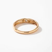 Ladies Diamond Wedding Band 10K Yellow Gold (0.03 ct tw)