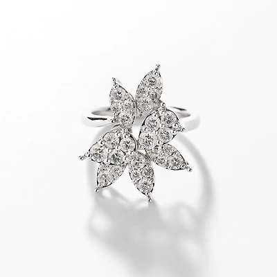 Diamond Dinner Ring 10K White Gold (1.50 ct tw)