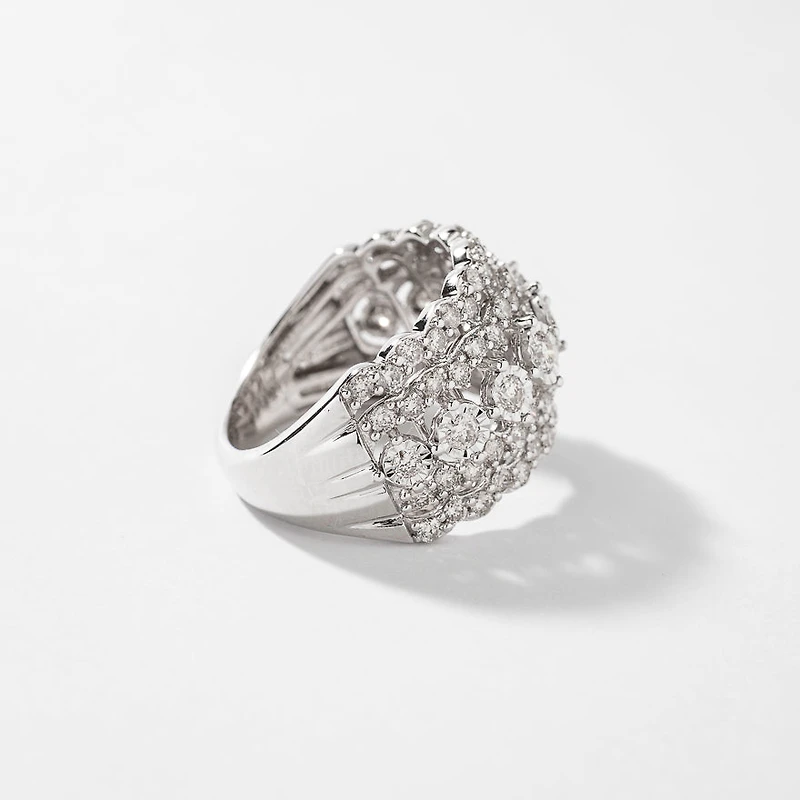 Diamond Dinner Ring 10K White Gold (1.75 ct tw)