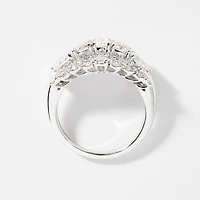 Diamond Cluster Ring 14K White Gold (1.72 ct tw)