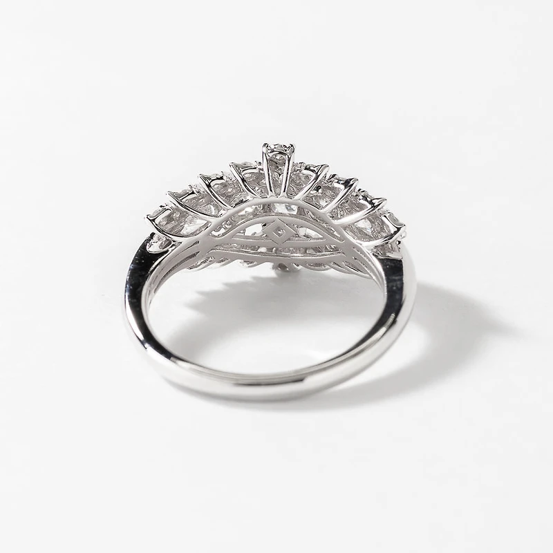 Diamond Cluster Ring 14K White Gold (1.72 ct tw)