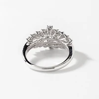 Diamond Cluster Ring 14K White Gold (1.72 ct tw)