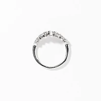 Tiara Cluster Diamond Ring 10K White Gold (0.20 ct tw)