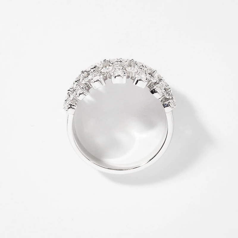 Diamond Dinner Ring 10K White Gold (0.50 ct tw)