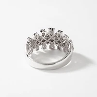 Diamond Dinner Ring 10K White Gold (0.50 ct tw)