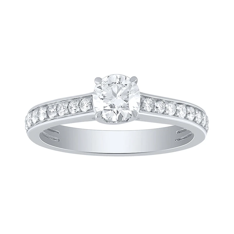 Diamond Engagement Ring 14K White Gold (0.75 ct tw)
