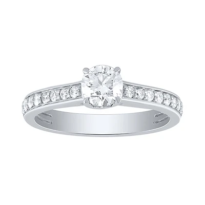 Diamond Engagement Ring 14K White Gold (0.75 ct tw)